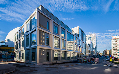 Bild på Stokabs huvudkontor på Pastellvägen 6 i Johanneshov